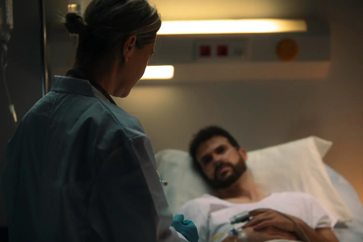 Mr Remediation Man in Hospital Bed